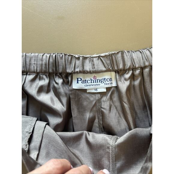Patchington Pants Brown size 16 Pleated VTG Clearwater FL women’s Formal Career - Picture 3 of 9